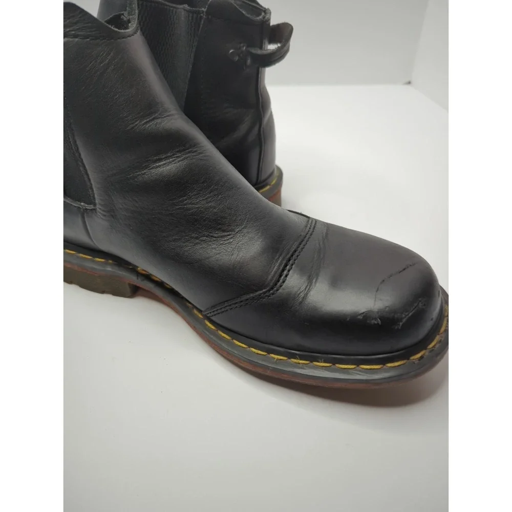 Dr. Martens 8B91 Black Leather Chelsea Boots Mens 11 Vintage Rare Grunge Y2K Lug